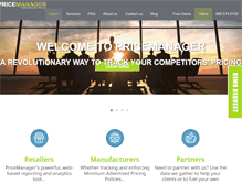 Tablet Screenshot of pricemanager.com